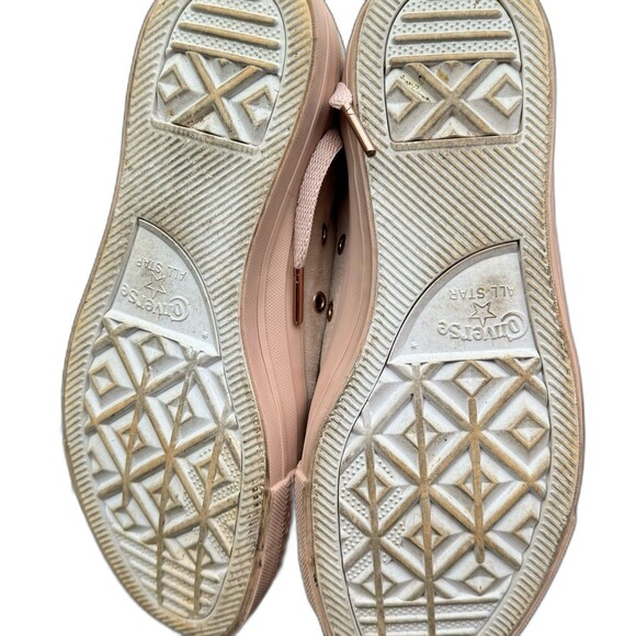 Chuck Taylor All Star CTAS OX vapor pink/blush gold Sz 9 - Picture 8 of 9